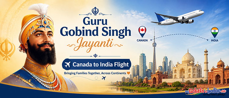Guru Gobind Singh Jayanti Canada date and flights to Punjab